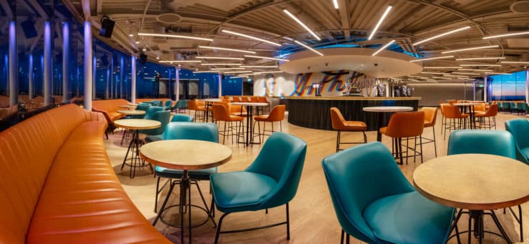 The interior of the Gravity Bar in Guiness Storehouse