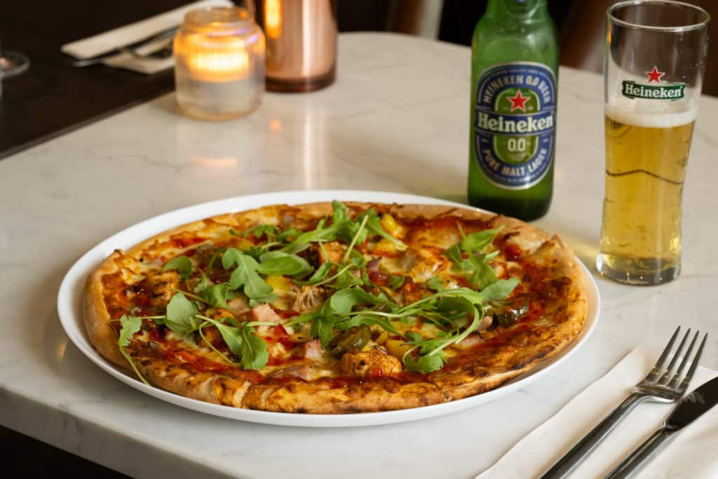 Aspect Hotel Park West Pizza With Beer
